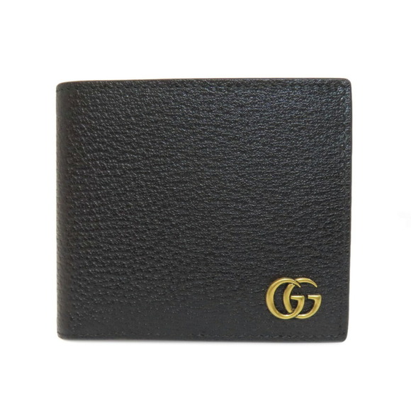 GUCCI Black Leather GG Marmont Wallet - Picture 1 of 11